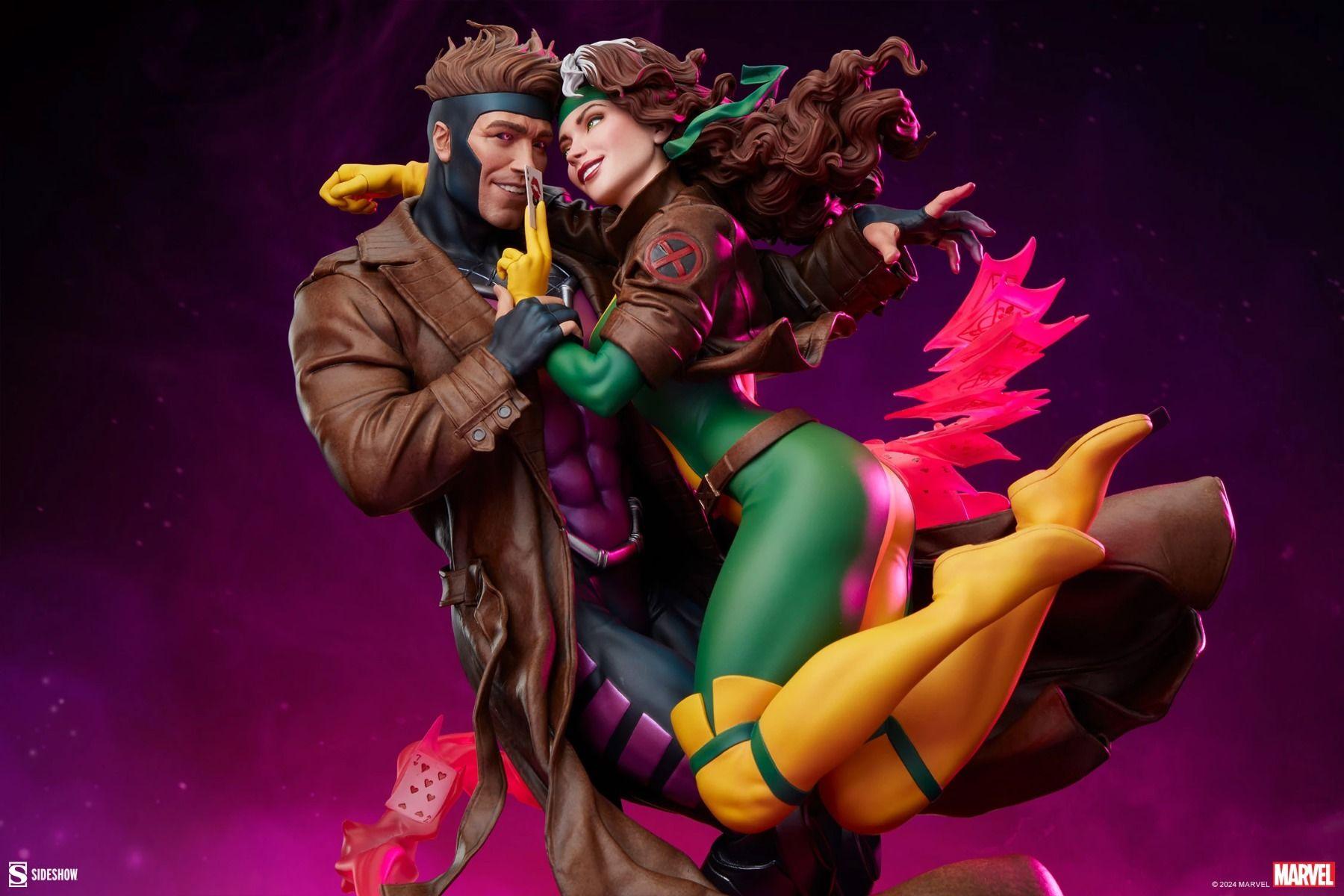 SID300851 X-Men - Rogue & Gambit 18.5" Statue - Sideshow Collectibles - Titan Pop Culture