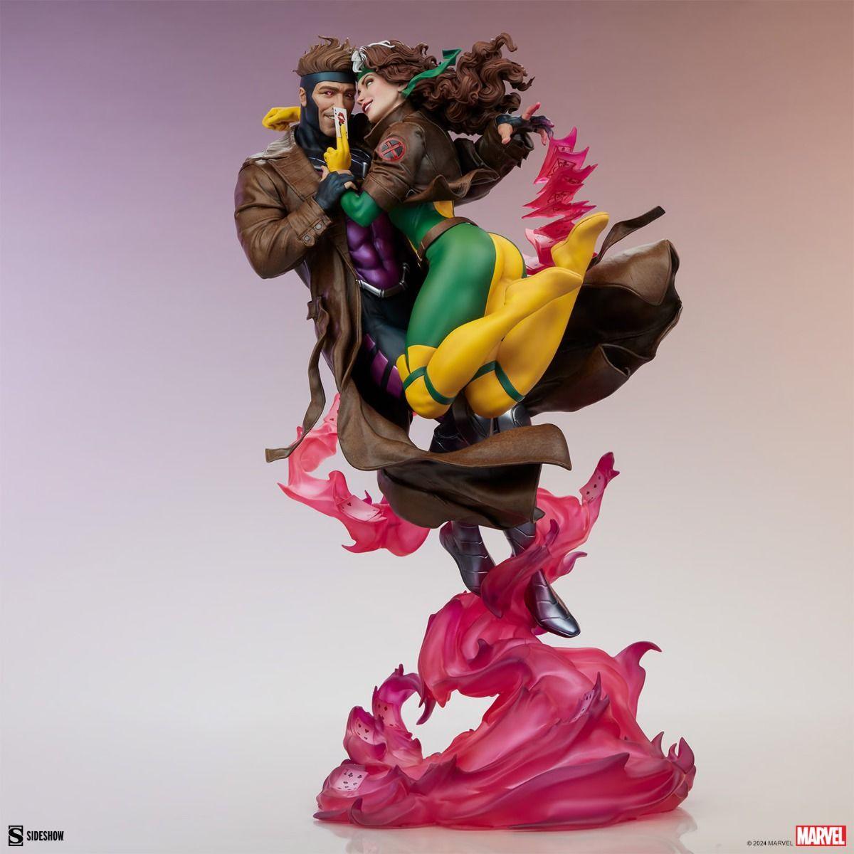 SID300851 X-Men - Rogue & Gambit 18.5" Statue - Sideshow Collectibles - Titan Pop Culture