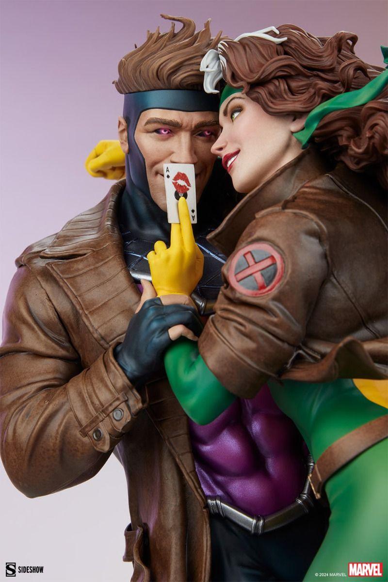 SID300851 X-Men - Rogue & Gambit 18.5" Statue - Sideshow Collectibles - Titan Pop Culture