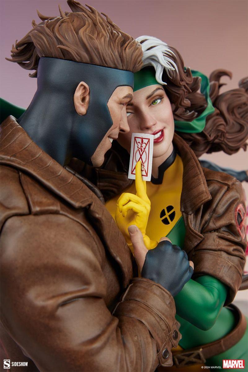 SID300851 X-Men - Rogue & Gambit 18.5" Statue - Sideshow Collectibles - Titan Pop Culture