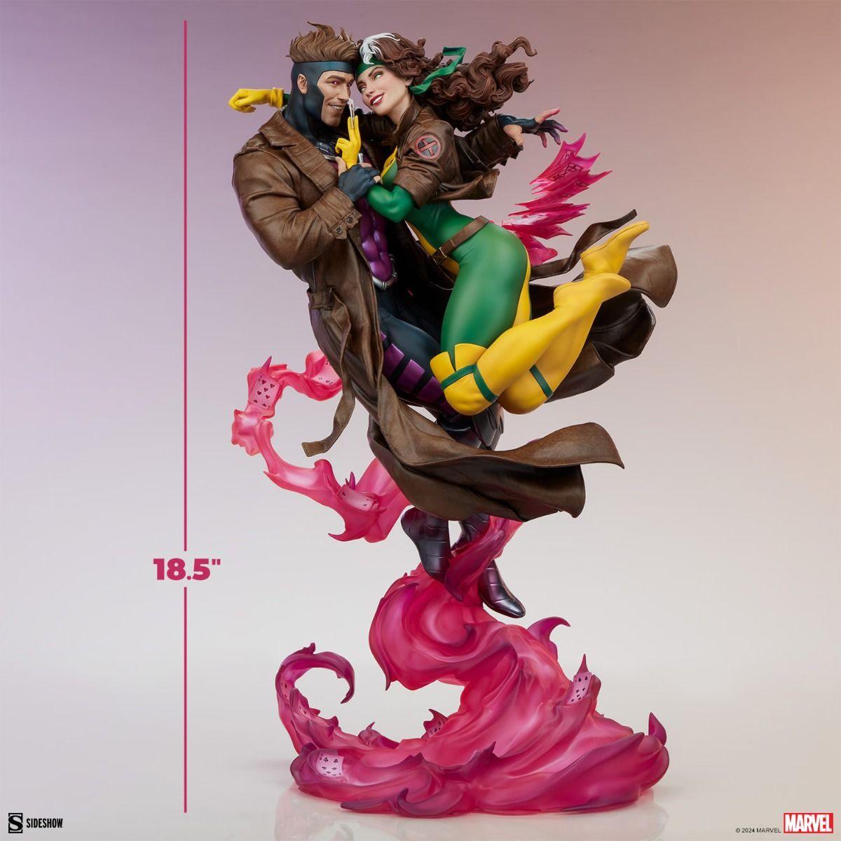 SID300851 X-Men - Rogue & Gambit 18.5" Statue - Sideshow Collectibles - Titan Pop Culture