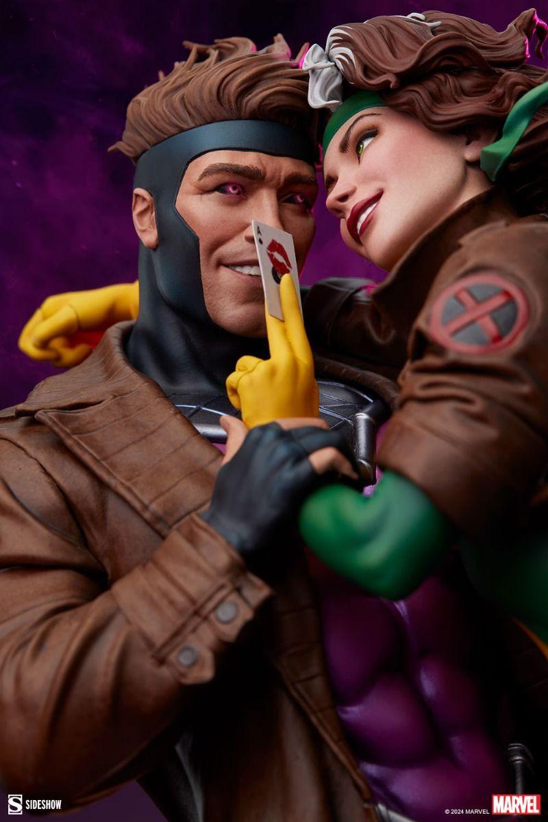 SID300851 X-Men - Rogue & Gambit 18.5" Statue - Sideshow Collectibles - Titan Pop Culture