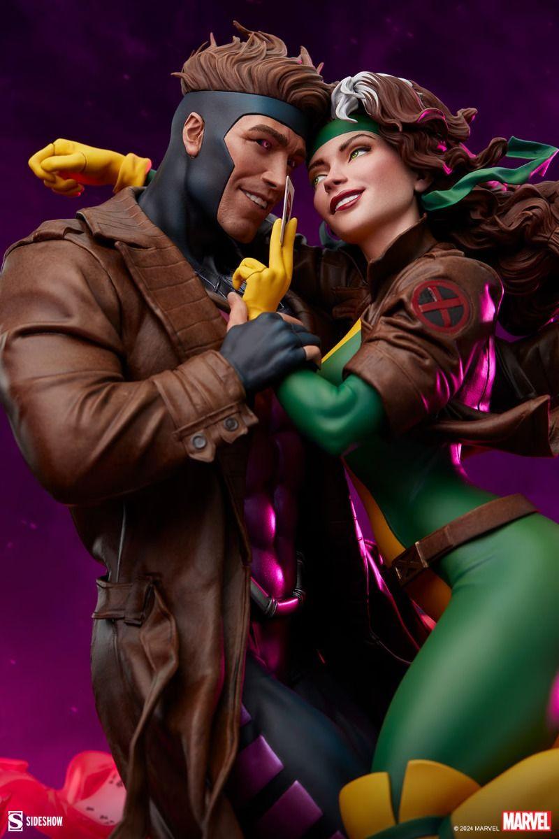 SID300851 X-Men - Rogue & Gambit 18.5" Statue - Sideshow Collectibles - Titan Pop Culture