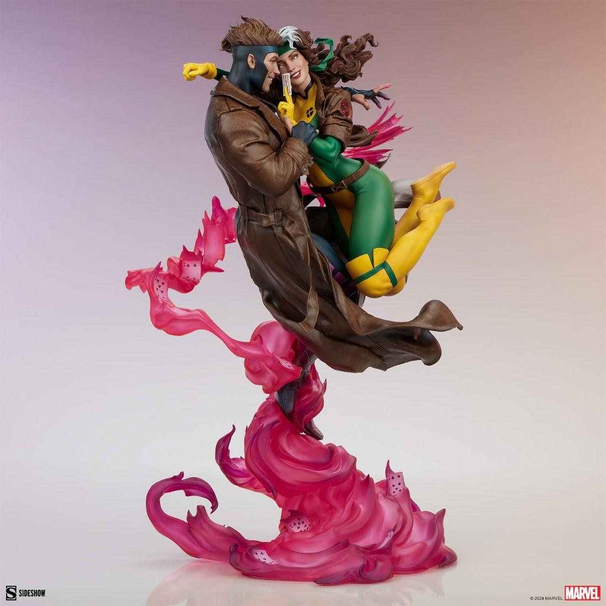 SID300851 X-Men - Rogue & Gambit 18.5" Statue - Sideshow Collectibles - Titan Pop Culture