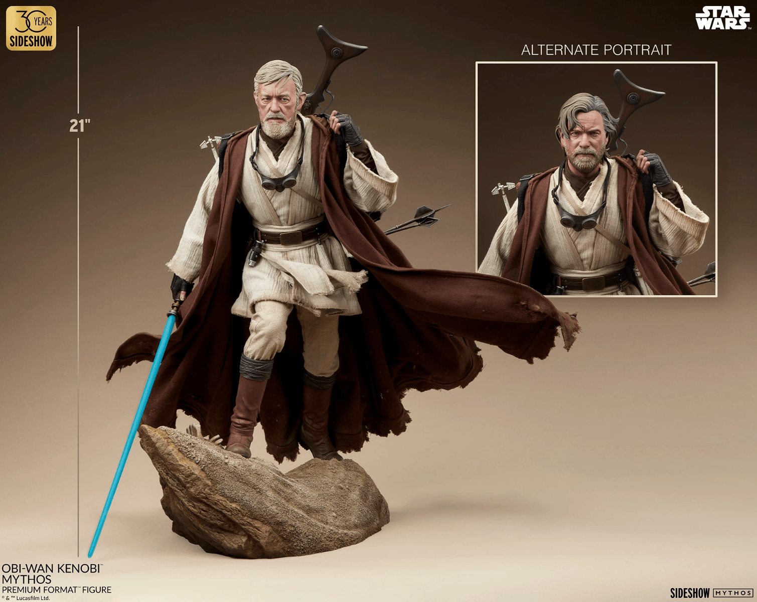 SID300853 Star Wars - Obi-Wan Kenobi Mythos Premium Format Statue - Sideshow Collectibles - Titan Pop Culture