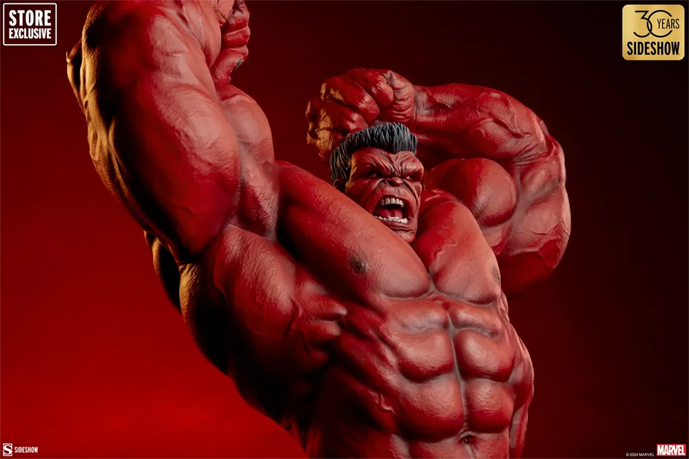 SID3008663 Hulk - Red Hulk: Thunderbolt Ross Premium Format Statue - Sideshow Collectibles - Titan Pop Culture