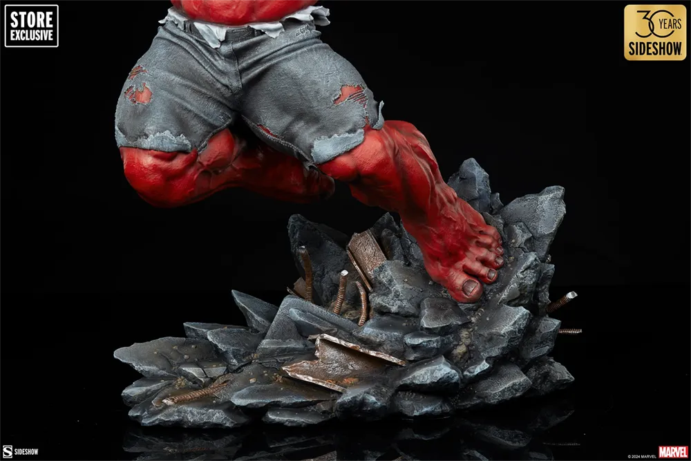 SID3008663 Hulk - Red Hulk: Thunderbolt Ross Premium Format Statue - Sideshow Collectibles - Titan Pop Culture