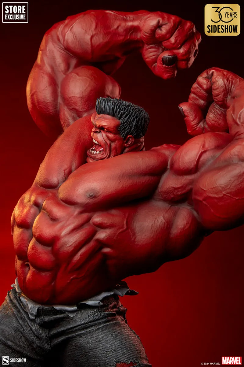 SID3008663 Hulk - Red Hulk: Thunderbolt Ross Premium Format Statue - Sideshow Collectibles - Titan Pop Culture