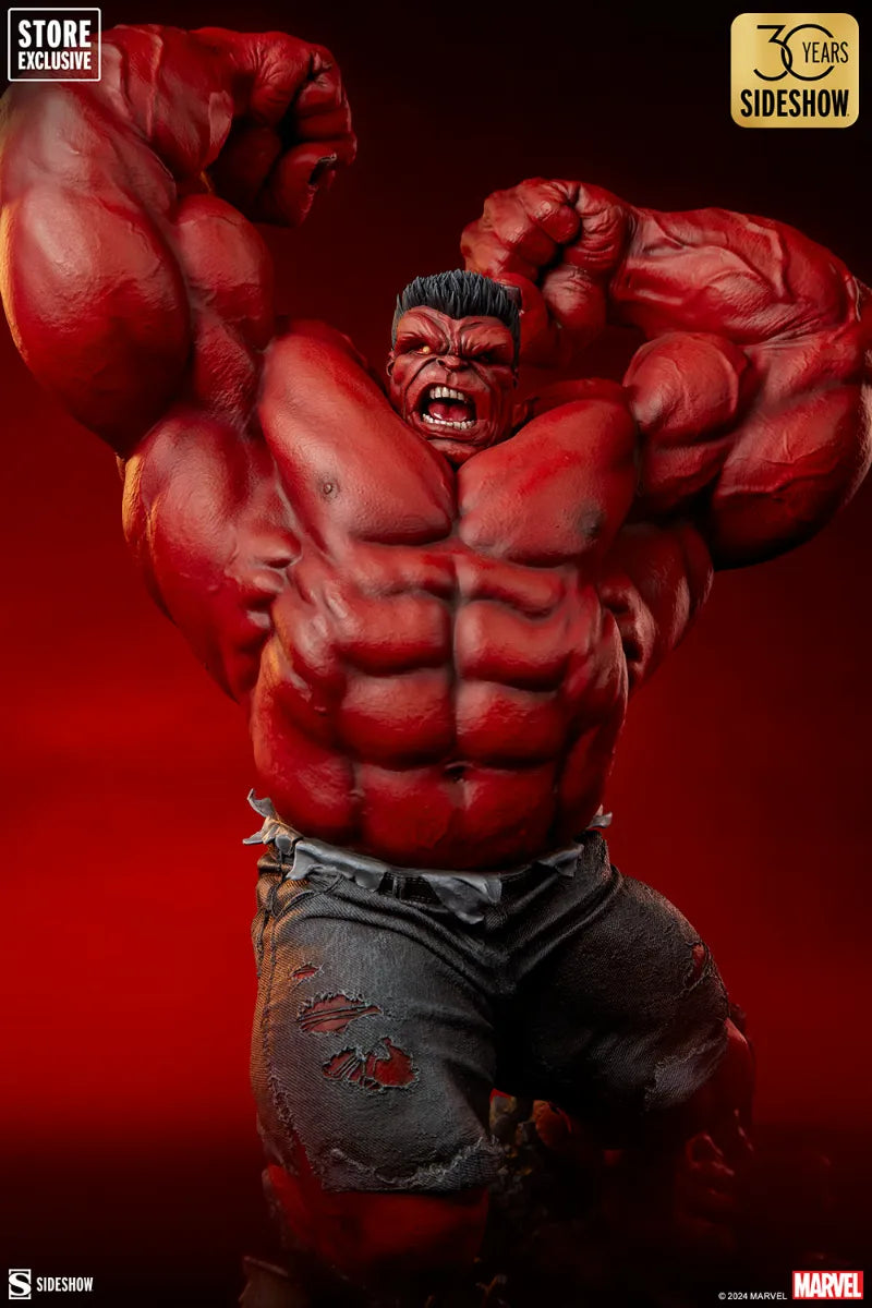 SID3008663 Hulk - Red Hulk: Thunderbolt Ross Premium Format Statue - Sideshow Collectibles - Titan Pop Culture