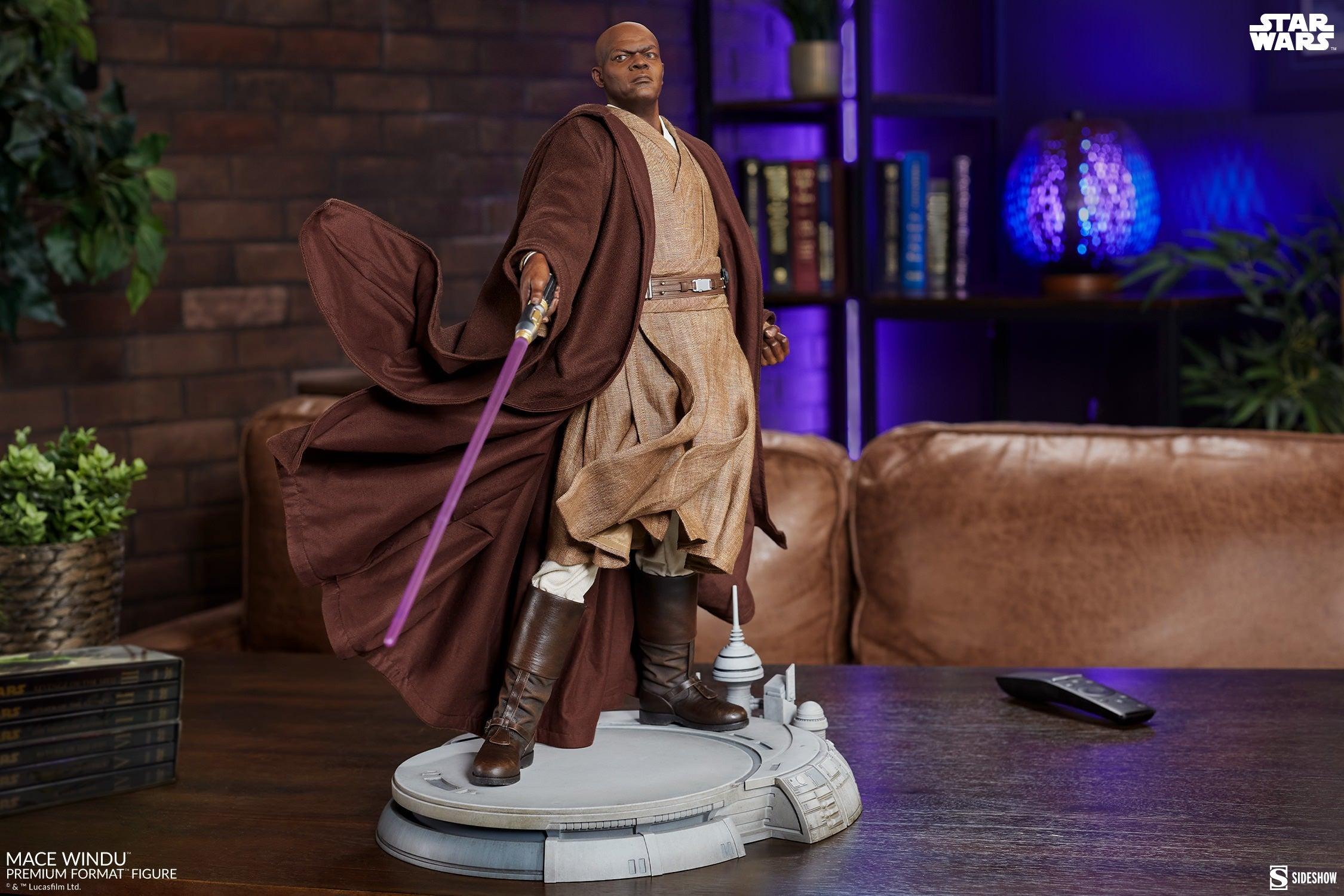 SID300872 Star Wars: Ep3 - Mace Windu Premium Format Statue - Sideshow Collectibles - Titan Pop Culture