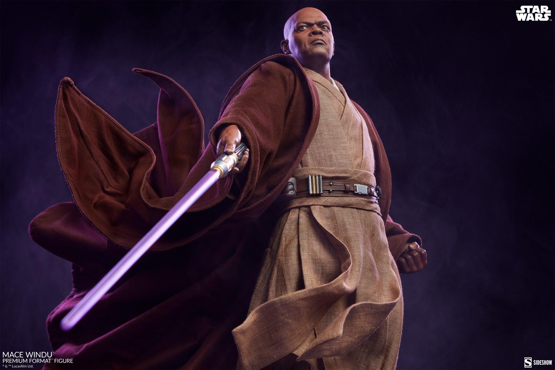 SID300872 Star Wars: Ep3 - Mace Windu Premium Format Statue - Sideshow Collectibles - Titan Pop Culture