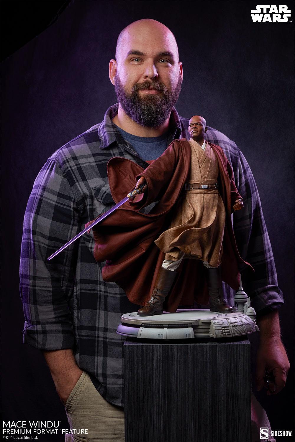 SID300872 Star Wars: Ep3 - Mace Windu Premium Format Statue - Sideshow Collectibles - Titan Pop Culture