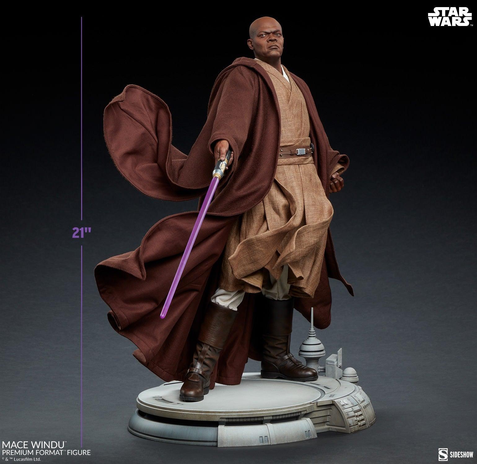 SID300872 Star Wars: Ep3 - Mace Windu Premium Format Statue - Sideshow Collectibles - Titan Pop Culture