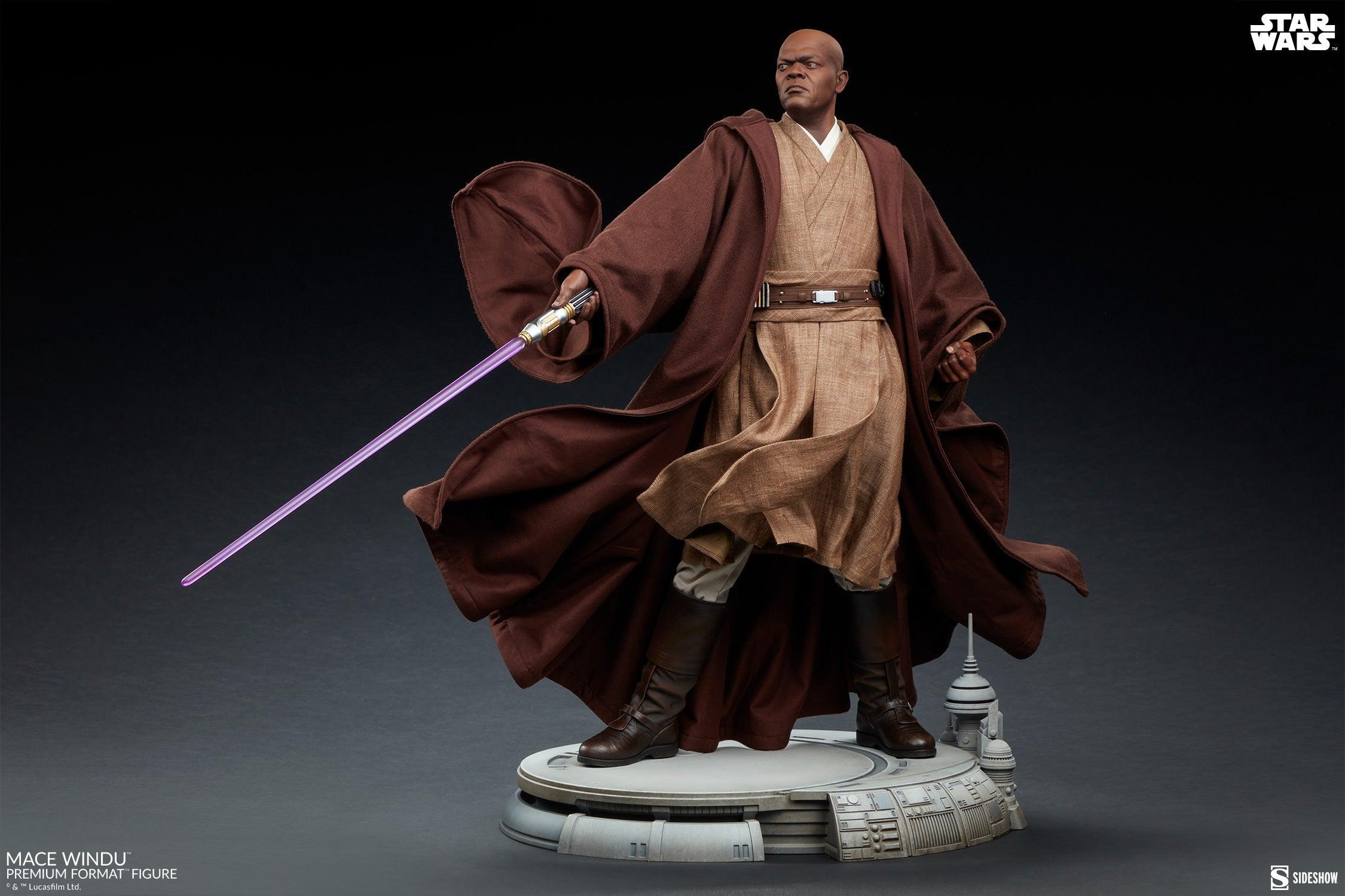 SID300872 Star Wars: Ep3 - Mace Windu Premium Format Statue - Sideshow Collectibles - Titan Pop Culture