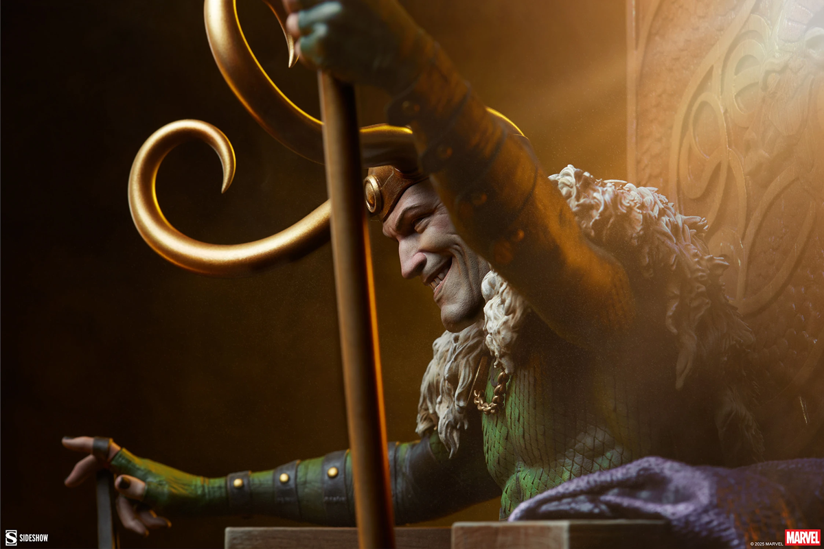 Estatua premium de Loki de Marvel Comics
