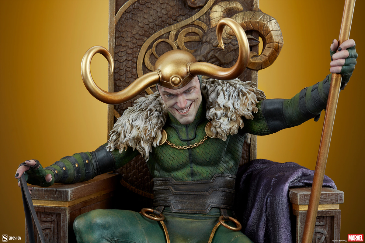 Estatua premium de Loki de Marvel Comics