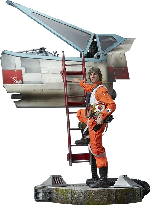 Star Wars - Luke & X-Wing: Red Five Standing By Premium Format Statue