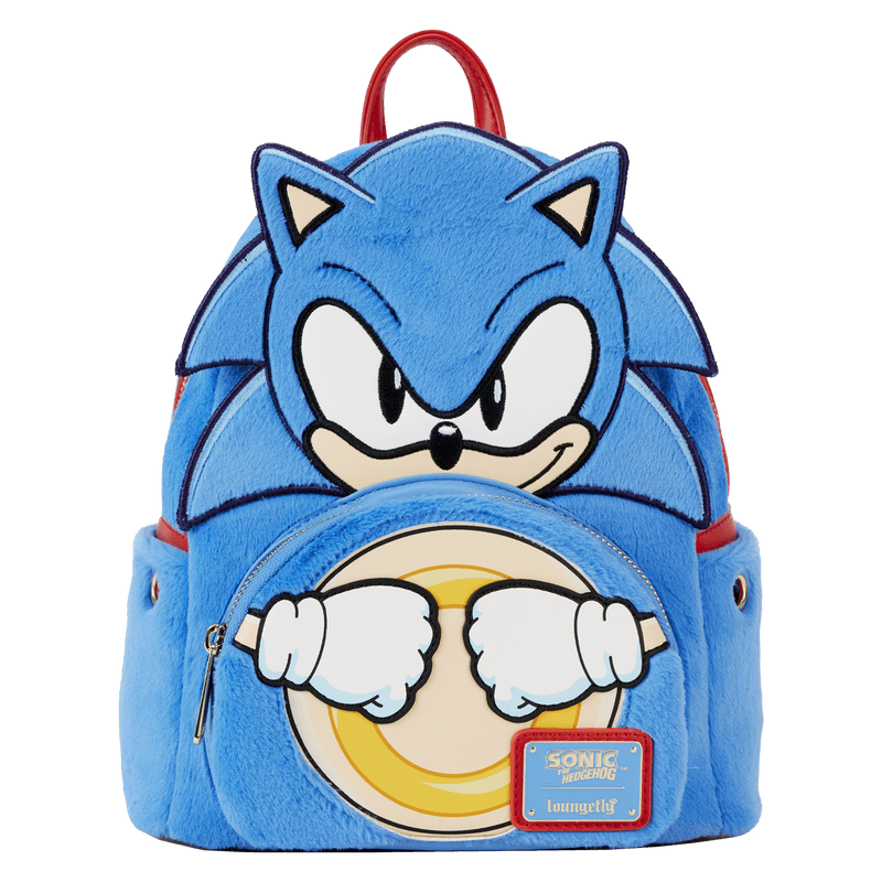 LOUSGABK0006 Sonic The Hedgehog - Classic Cosplay Plush Mini Backpack - Loungefly - Titan Pop Culture