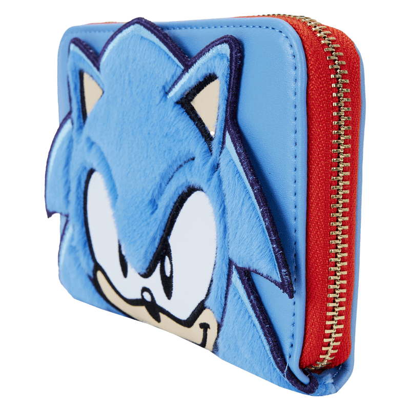 LOUSGAWA0001 Sonic The Hedgehog - Classic Cosplay Plush Zip Around Wallet - Loungefly - Titan Pop Culture