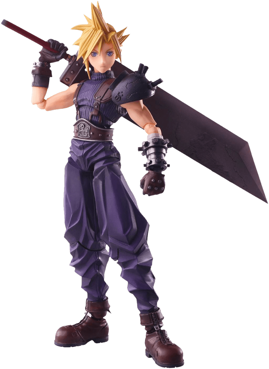 SQU84390 Final Fantasy VII - Cloud Strife Bring Arts Action Figure - Square Enix - Titan Pop Culture
