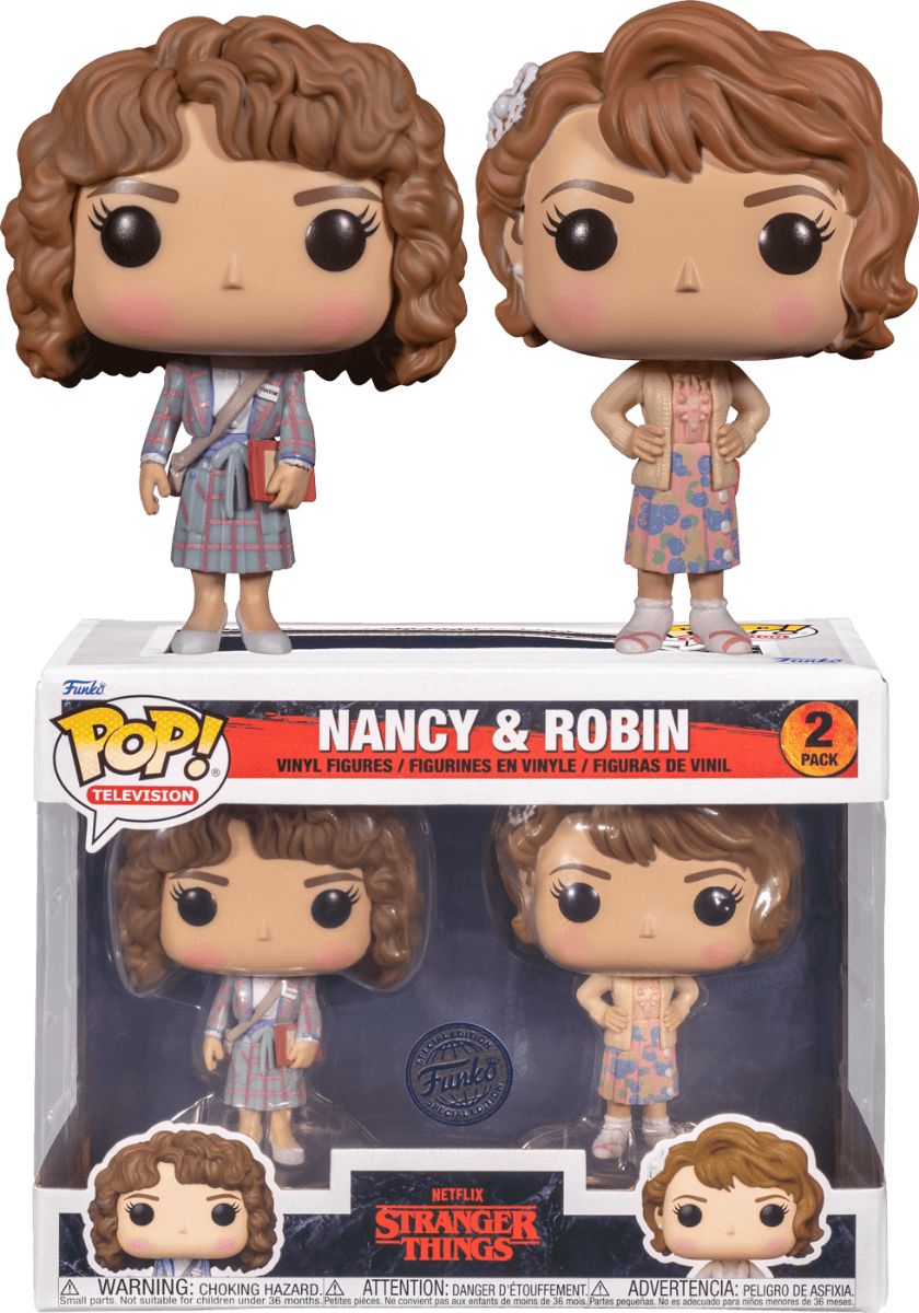 Stranger Things - Nancy & Robin US Exclusive Pop! 2-Pack [RS] Funko Titan Pop Culture