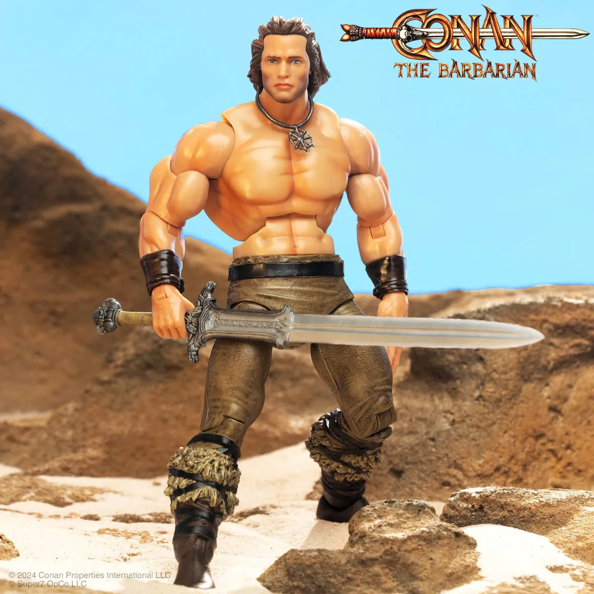 Conan el Bárbaro - Figura de acción Conan Deluxe de 7"