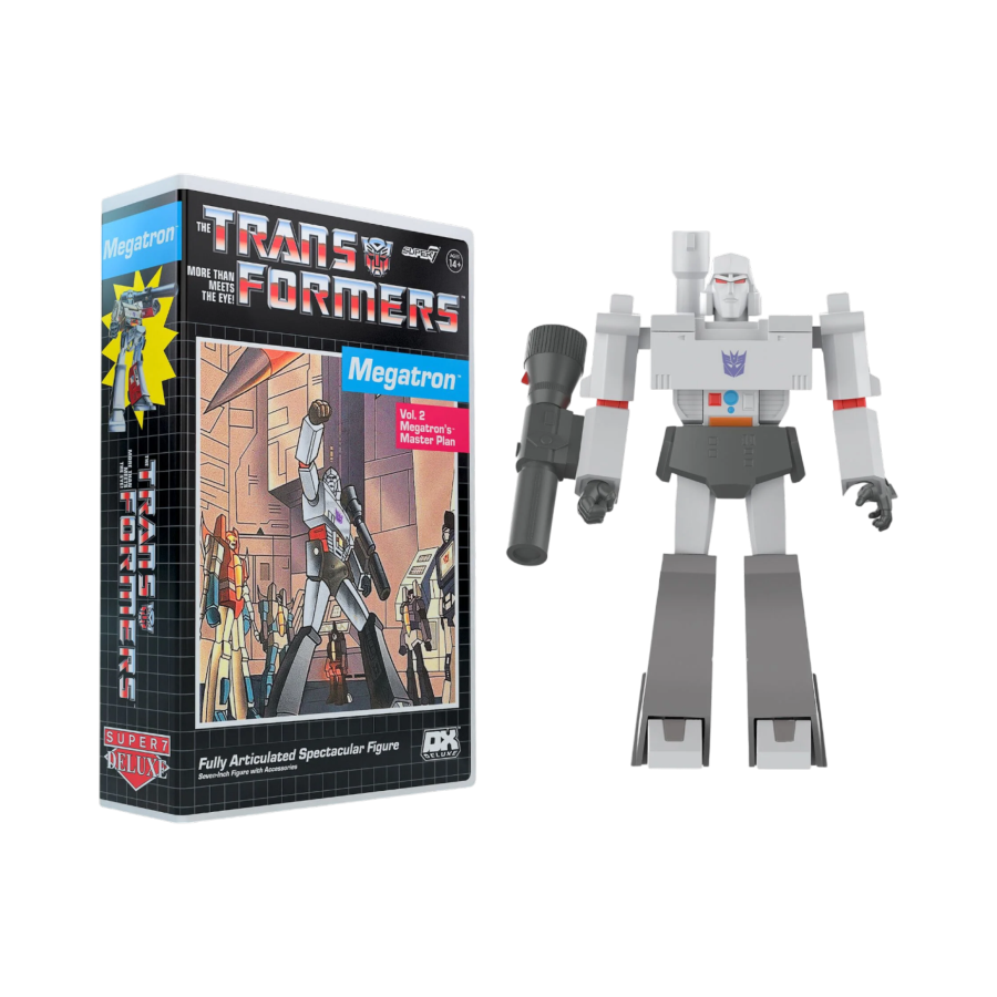 SUPDE-TRAN-08781 Transformers - Megatron (VHS) Deluxe Figure - Super7 - Titan Pop Culture