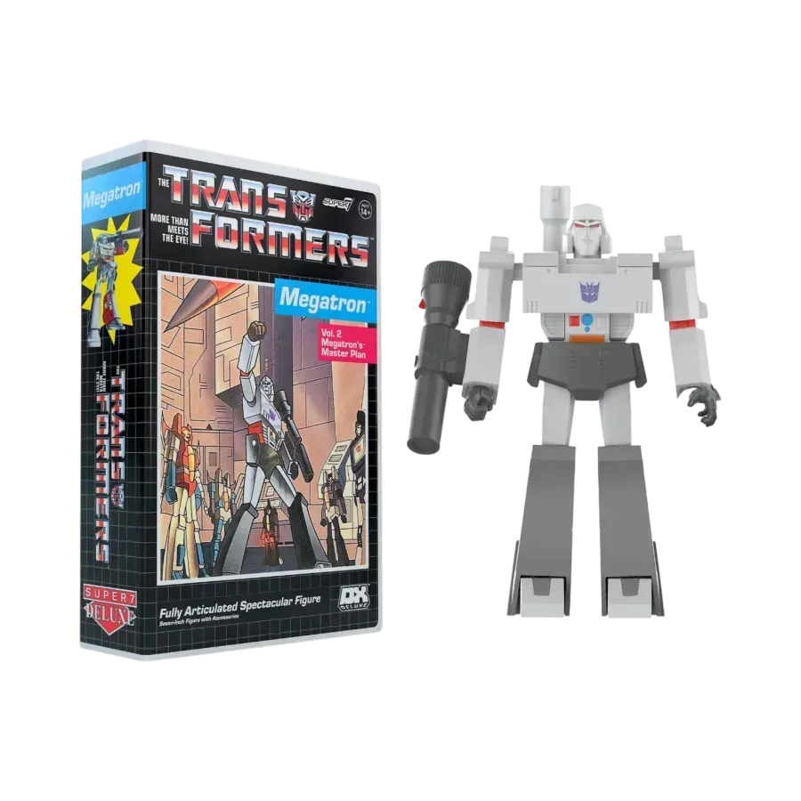 SUPDE-TRAN-08781 Transformers - Megatron (VHS) Deluxe Figure - Super7 - Titan Pop Culture