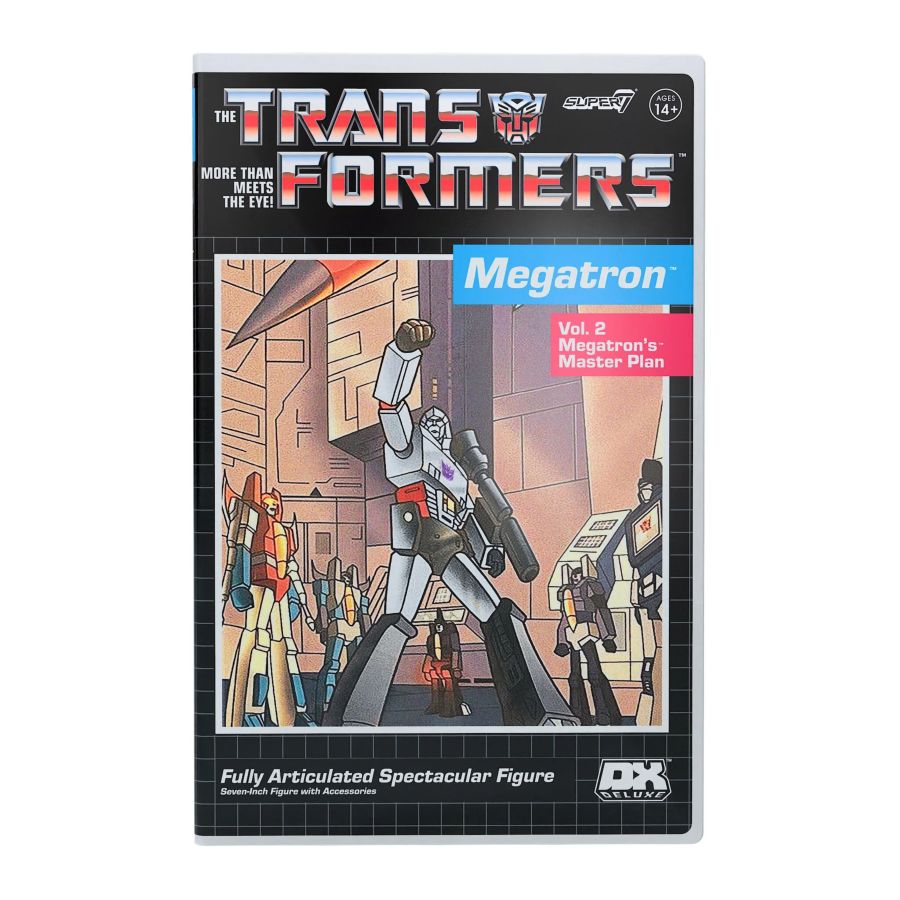 SUPDE-TRAN-08781 Transformers - Megatron (VHS) Deluxe Figure - Super7 - Titan Pop Culture