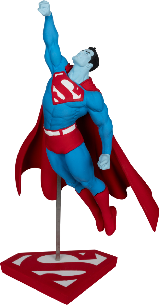DC Comics - Estatua de resina de Superman Rojo y Azul de Gary Frank