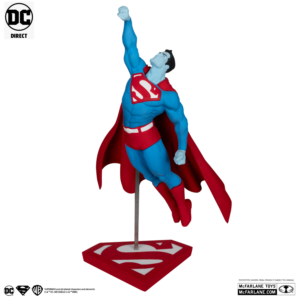 DC Comics - Estatua de resina de Superman Rojo y Azul de Gary Frank