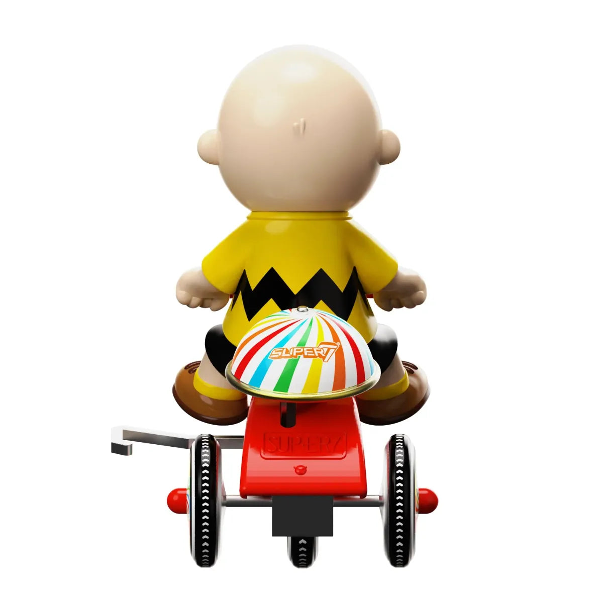 SUPST-PNUT-08934 Peanuts - Charlie Brown (Yellow Shirt with Red Trike) Super Cycle - Super7 - Titan Pop Culture