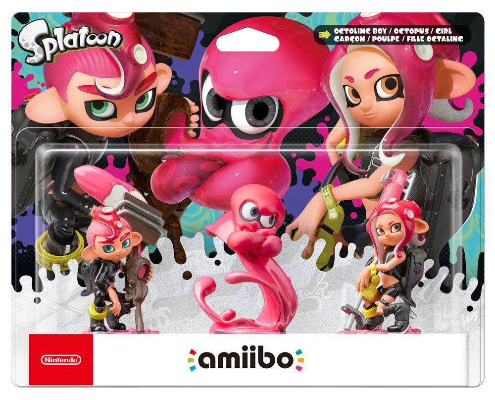 VR-101395 SWI amiibo Splatoon Collection - Octoling Triple Pack: Octoling Boy, Girl & Octopus - Nintendo - Titan Pop Culture