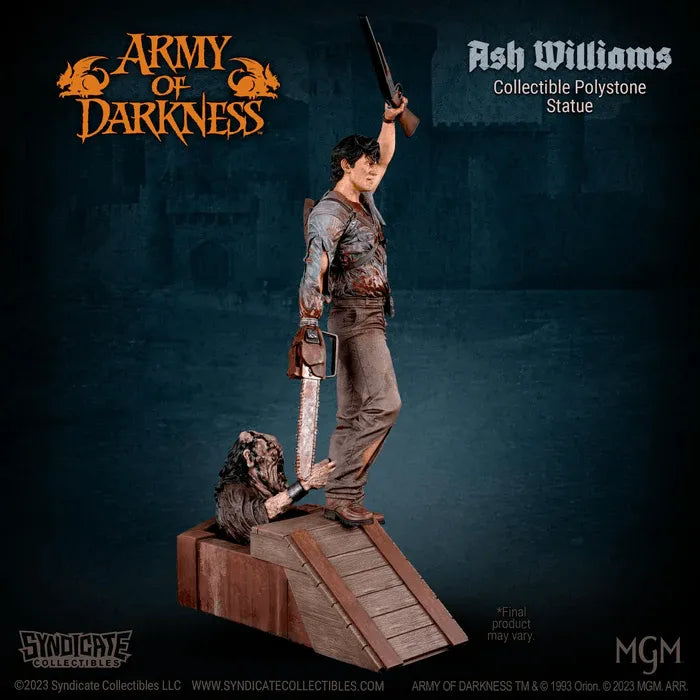 SYN625184-C Army of Darkness - Ash Williams 1:4 Scale Statue - Syndicate Collectibles - Titan Pop Culture