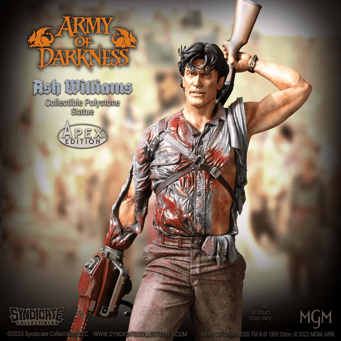 SYN625184-C Army of Darkness - Ash Williams 1:4 Scale Statue - Syndicate Collectibles - Titan Pop Culture