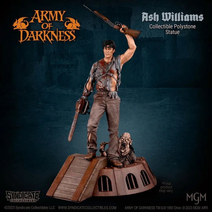 SYN625184-C Army of Darkness - Ash Williams 1:4 Scale Statue - Syndicate Collectibles - Titan Pop Culture