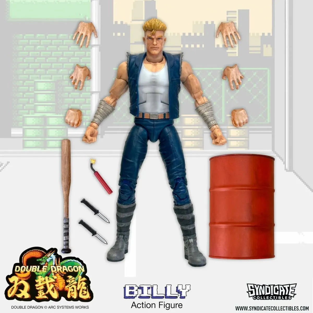 SYN94999-C Double Dragon - Billy 7'' Deluxe Figure - Syndicate Collectibles - Titan Pop Culture