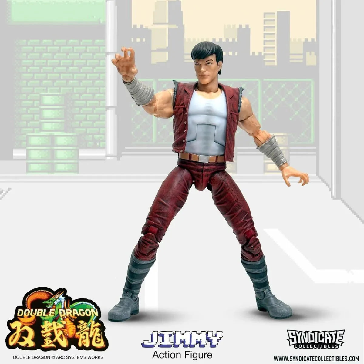 SYN95002-C Double Dragon - Jimmy 7'' Deluxe Figure - Syndicate Collectibles - Titan Pop Culture