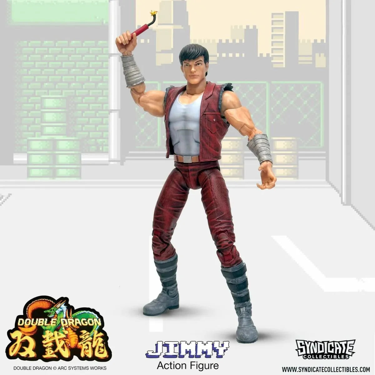 SYN95002-C Double Dragon - Jimmy 7'' Deluxe Figure - Syndicate Collectibles - Titan Pop Culture