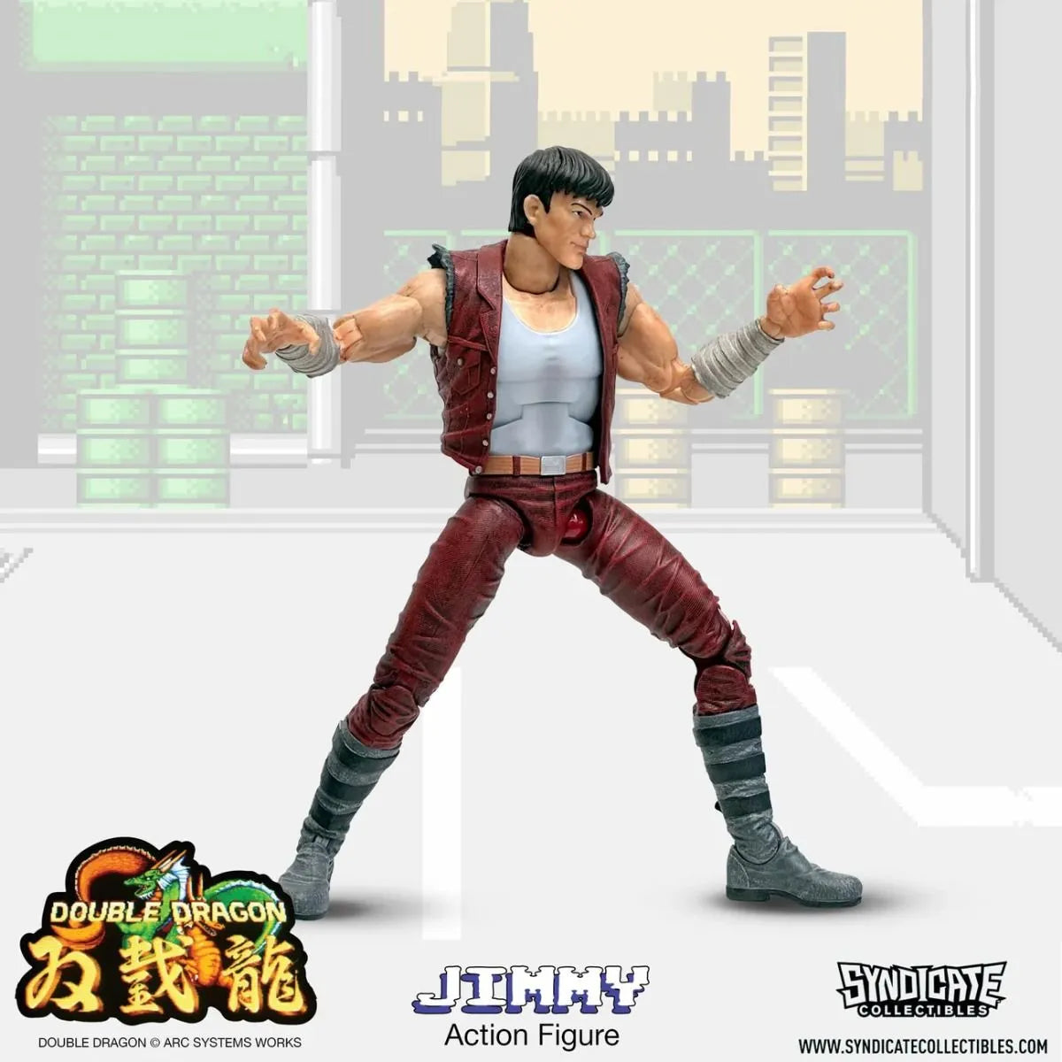 SYN95002-C Double Dragon - Jimmy 7'' Deluxe Figure - Syndicate Collectibles - Titan Pop Culture