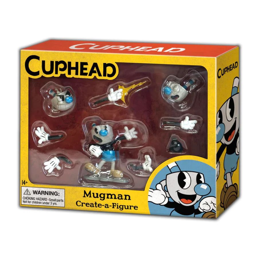 SYNTNK-614034-C Cuphead - Mugman Create-A-Figure 4" Mini Figure - Syndicate Collectibles - Titan Pop Culture