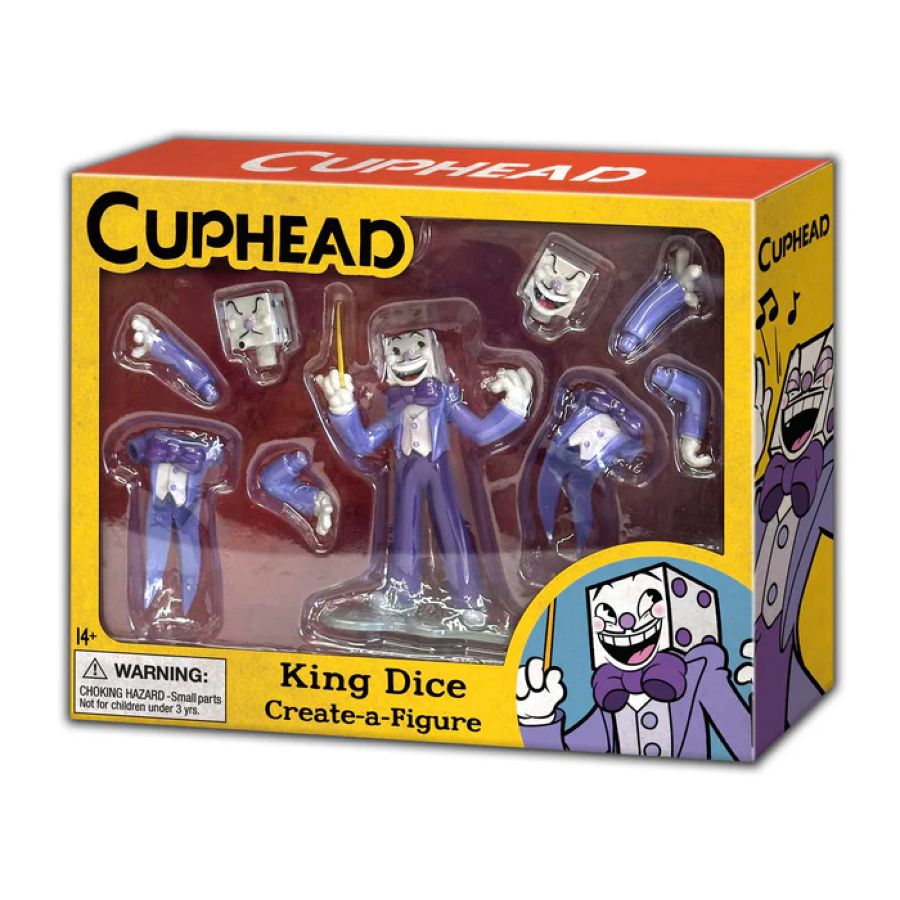 SYNTNK-614041-C Cuphead - King Dice Create-A-Figure 4" Mini Figure - Syndicate Collectibles - Titan Pop Culture