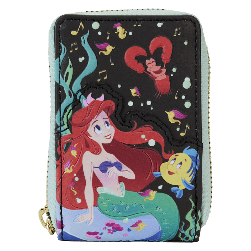 LOUWDWA3023 The Little Mermaid (1989) 35th Anniversary - Life Is The Bubbles Zip Around Wallet - Loungefly - Titan Pop Culture