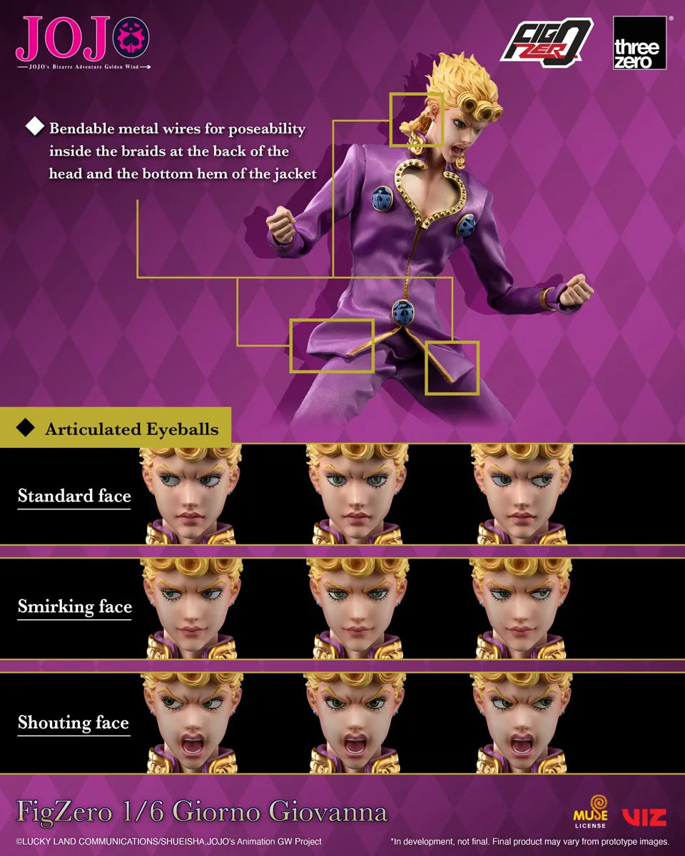 Jojo's Bizarre Adventure - Giorno Giovanna 1:6 Scale Action Figure