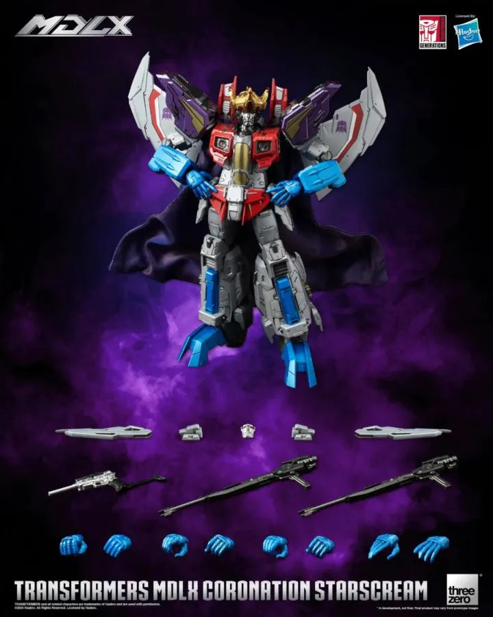 THR3Z08320WO Transformers - Coronation Starscream MDLX Action Figure - Threezero - Titan Pop Culture