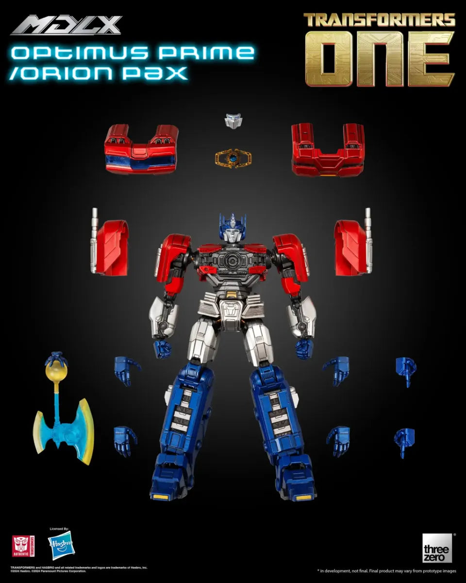 THR3Z08410WO Transformers One - Optimus Prime/Orion Pax MDLX Figure - Threezero - Titan Pop Culture