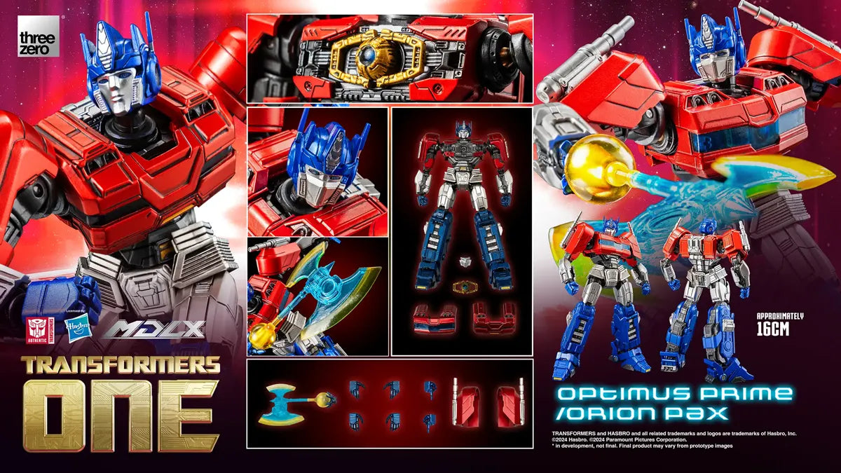 THR3Z08410WO Transformers One - Optimus Prime/Orion Pax MDLX Figure - Threezero - Titan Pop Culture