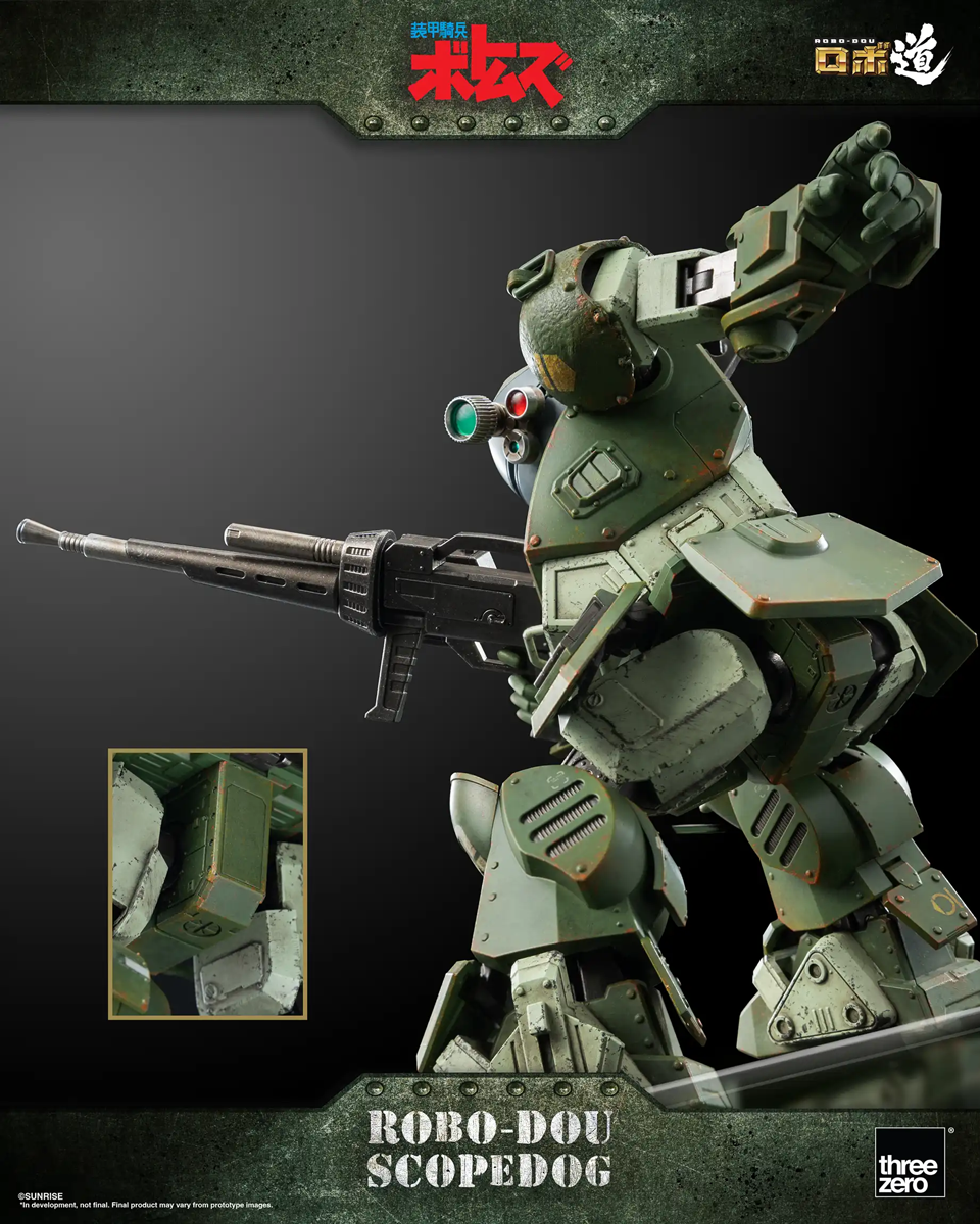 Figura de acción a escala 1:12 de soldado blindado VOTOMS - Scopedog versión 1.5