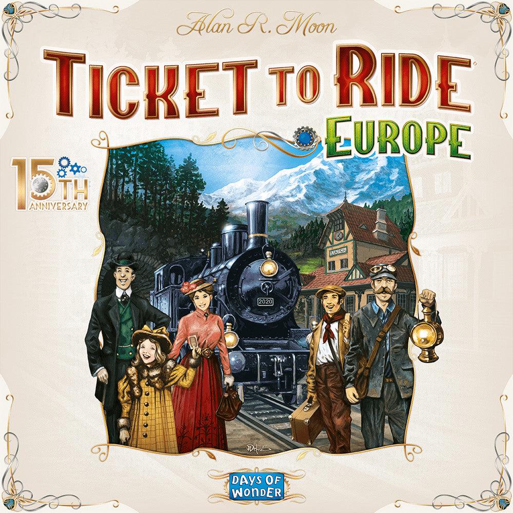 Ticket to Ride Europe – 15th Anniversary Tabletop Gaming / Strategy Games by Days Of Wonder | Titan Pop Culture