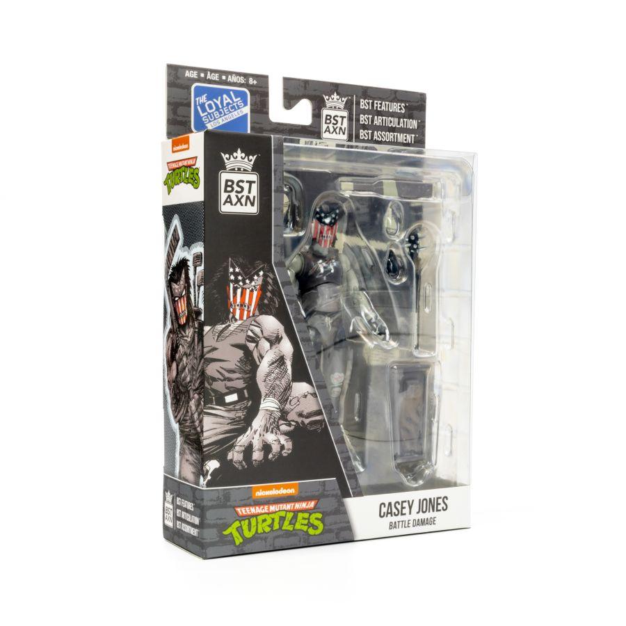 TLSBATMNTCASWB07 Teenage Mutant Ninja Turtles (comics) - Casey Jones Battle DMG 5" BST AXN Figure - The Loyal Subjects - Titan Pop Culture